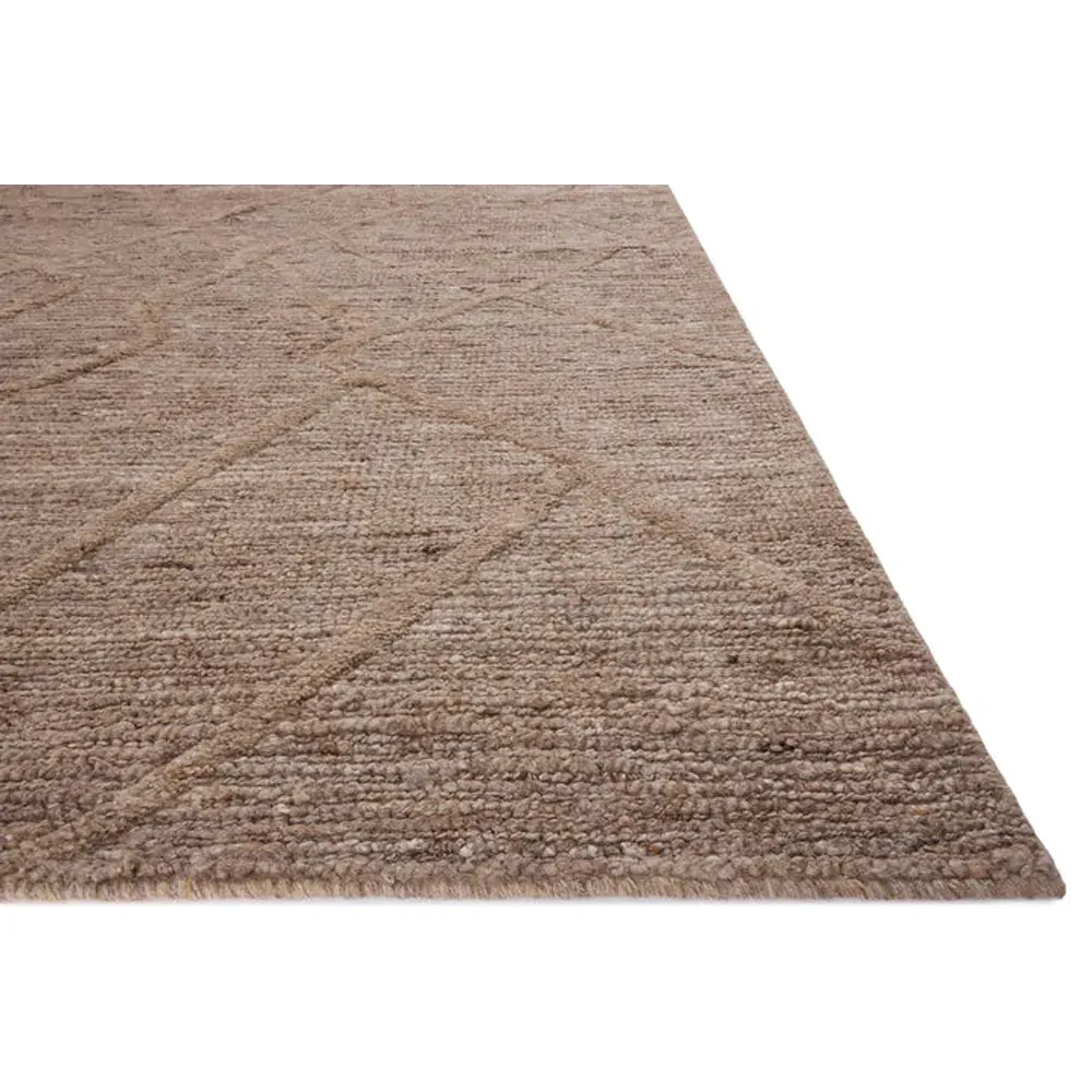 Veylin Sample Textured Solid Rug - Mocha, Wool