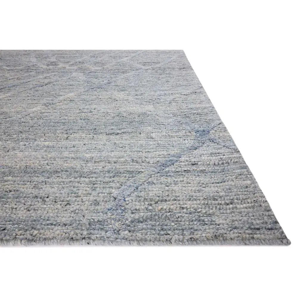 Veylin Sample Textured Solid Rug - Sky, Wool
