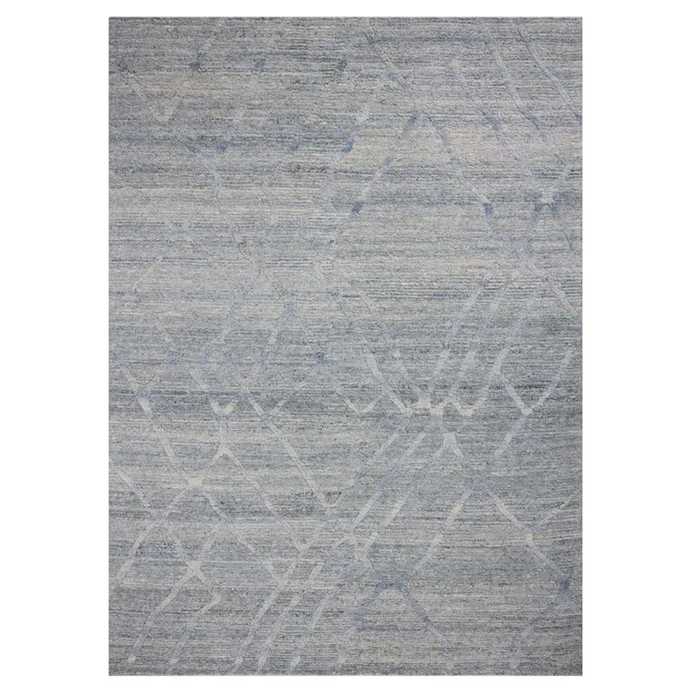 Veylin Sample Textured Solid Rug - Sky, Wool