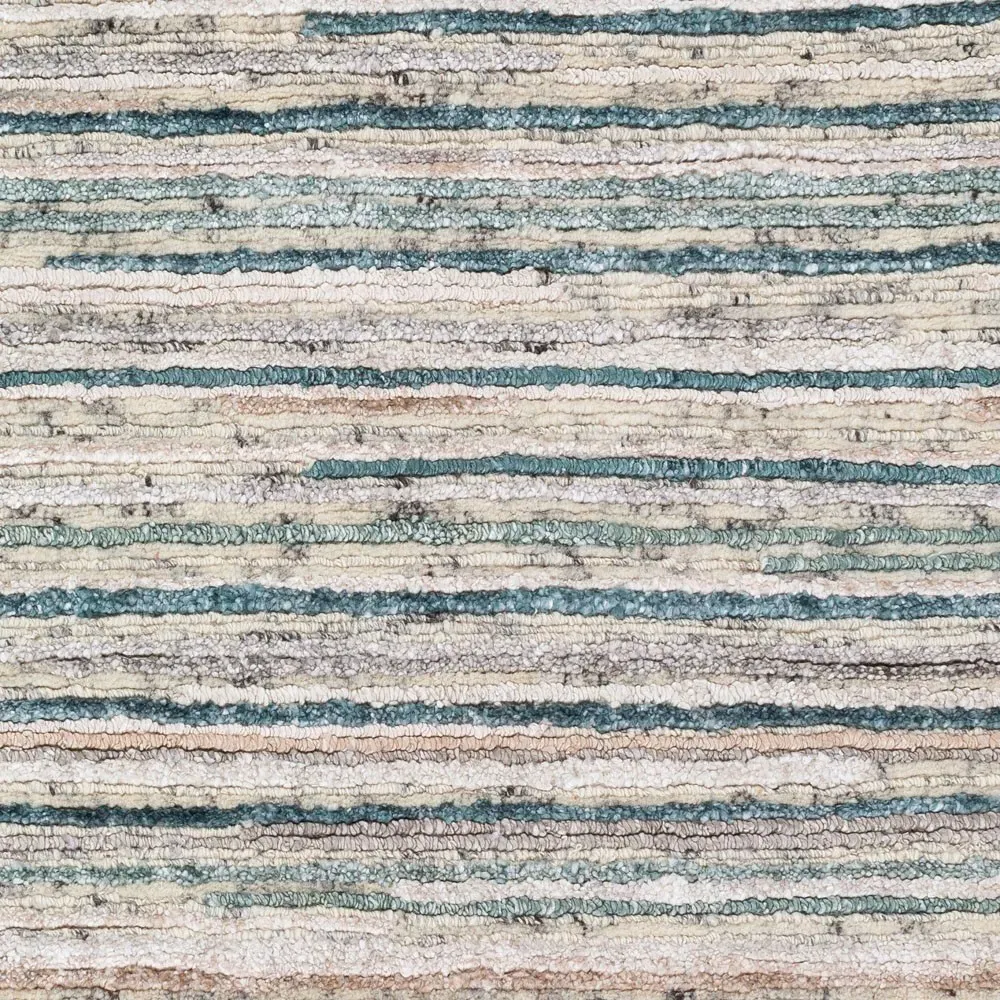 Veyra Hand Knotted Rug Sample - Beige, Wool