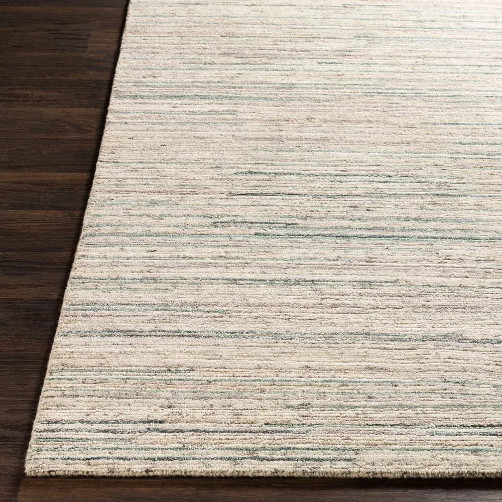 Veyra Hand Knotted Rug Sample - Beige, Wool