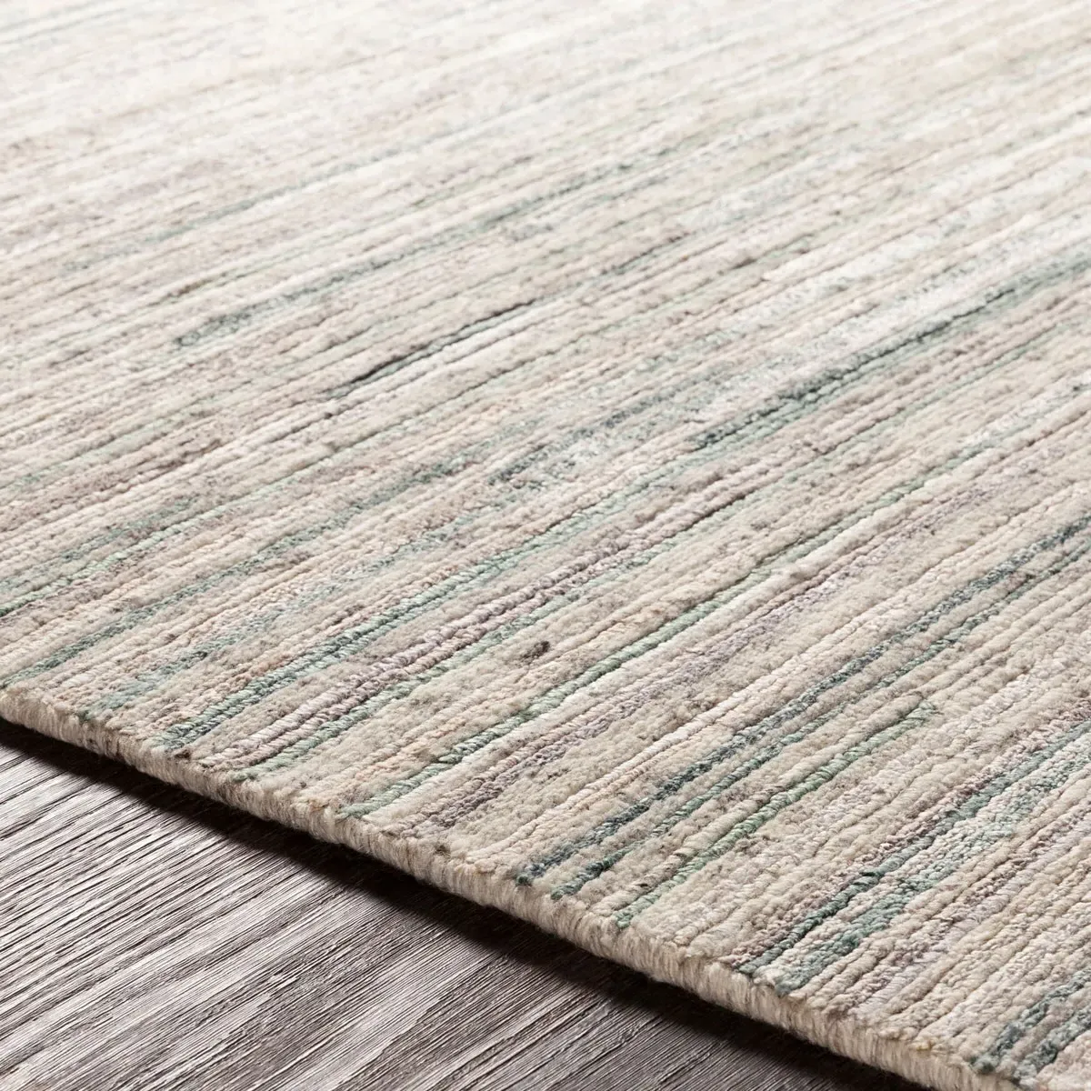 Veyra Hand Knotted Rug Sample - Beige, Wool