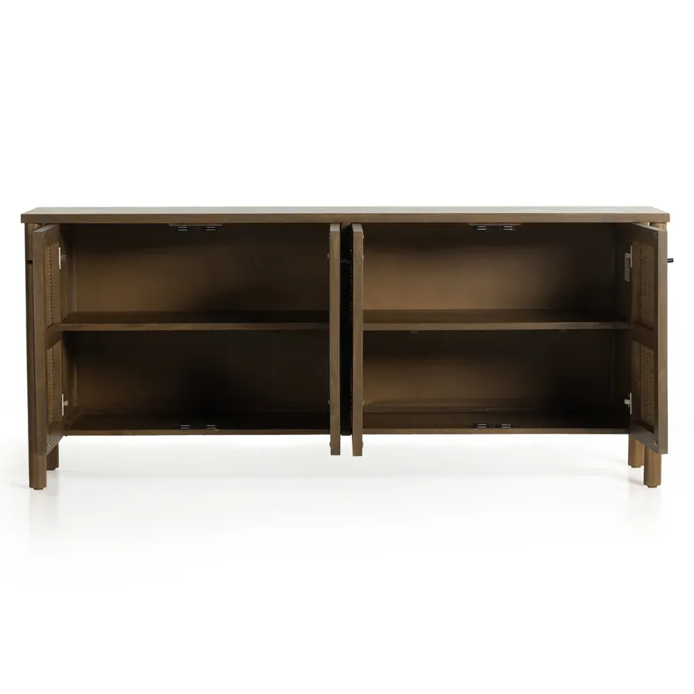 Vicky 4 Door Sideboard - Brown, Mango Wood