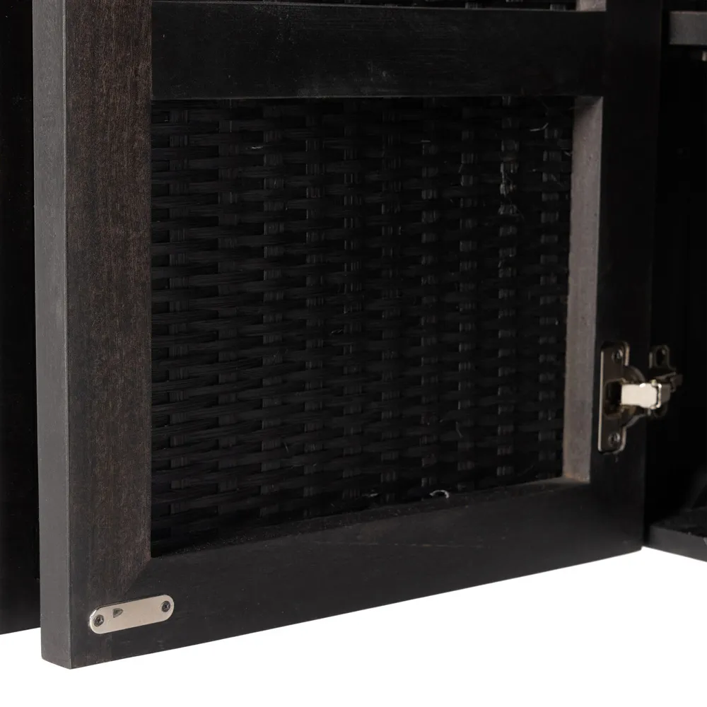 Vicky Sideboard - Black Wash, Mango Wood