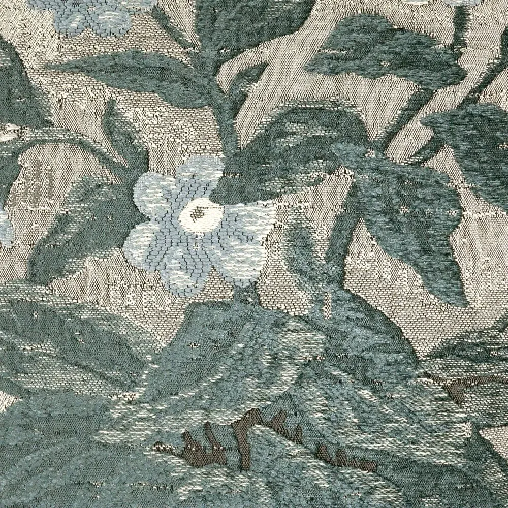 Victoire Baltic Floral Throw Pillow - Teal, Cotton