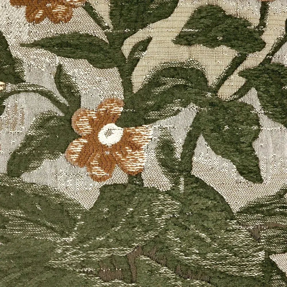 Victoire Pine Floral Throw Pillow - Green, Cotton