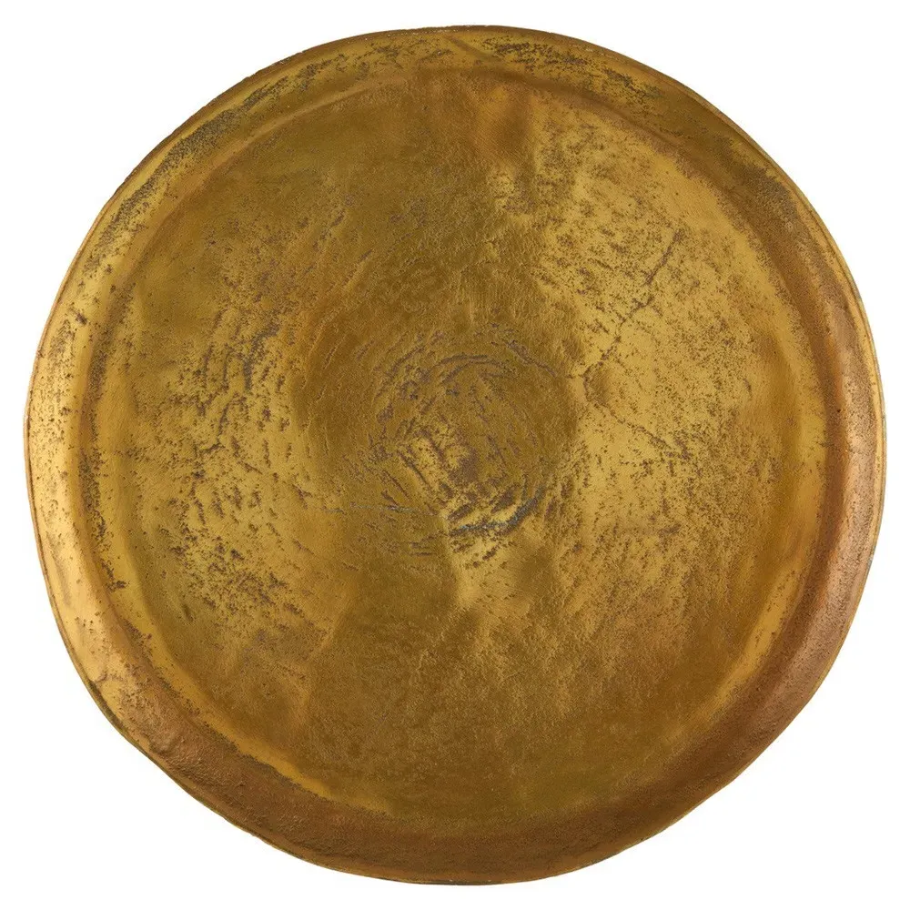 Victor Greyhound Accent Table - Antique Brass, Metal