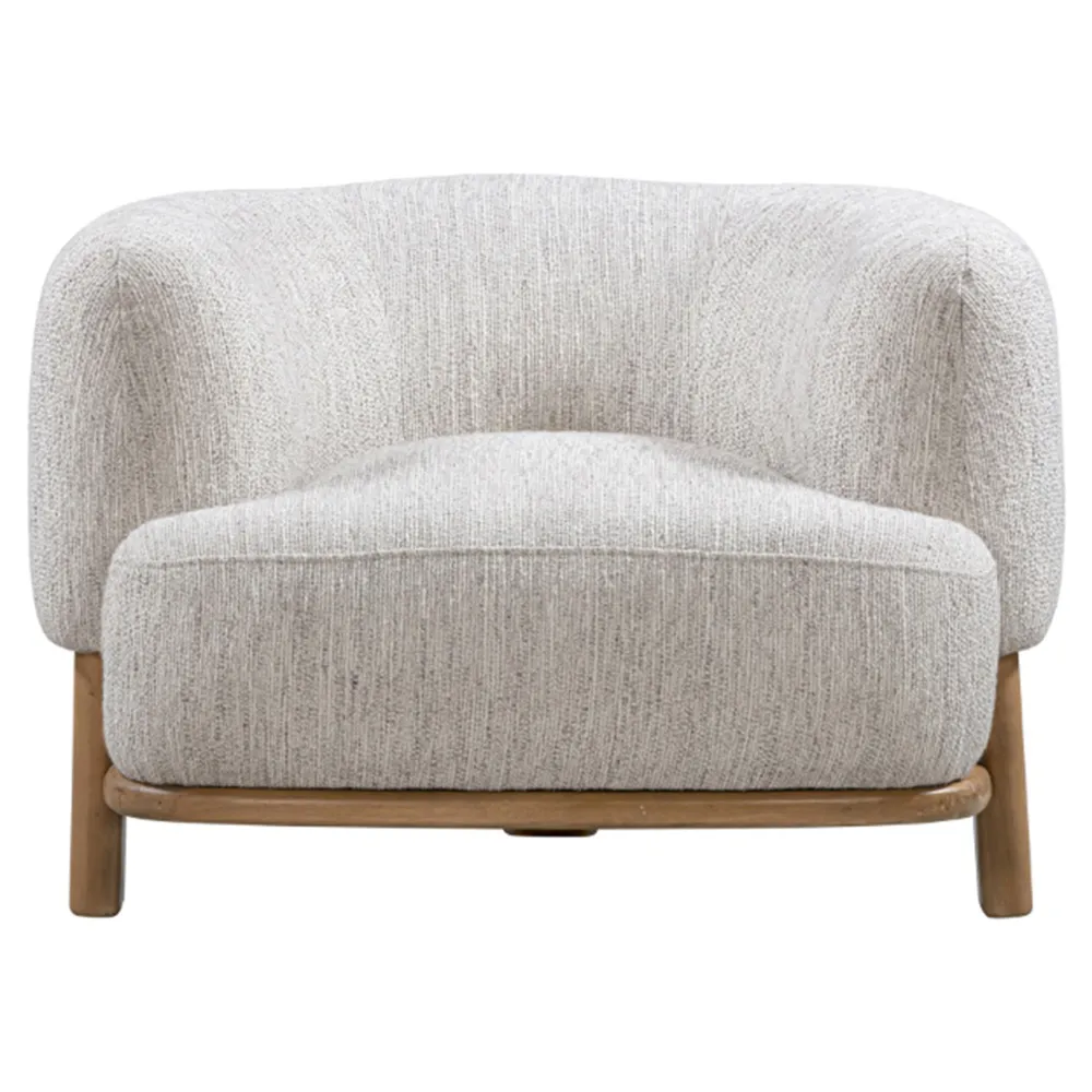 Victoria Occasional Chair - Grey, Oak image