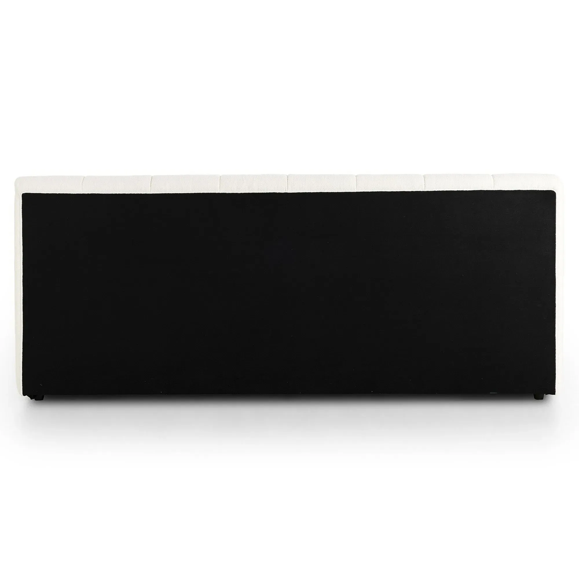 Victoria Queen Size Tufted Bed - Cream, Boucle