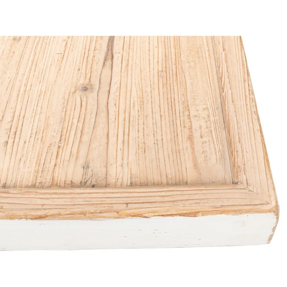 Viel Rectangular Coffee Table - Antique White, Pine Wood
