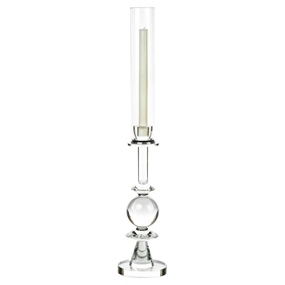 Viela Medium Candleholder - Clear, Crystal Glass