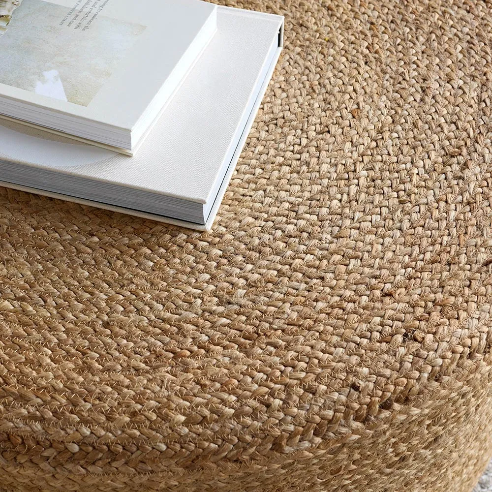Vienn Round Stool - Tan, Jute