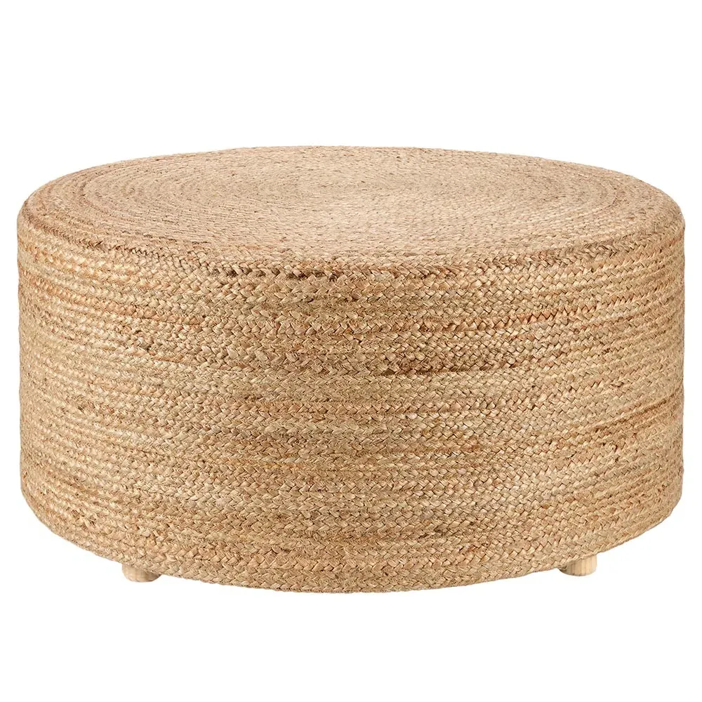 Vienn Round Stool - Tan, Jute
