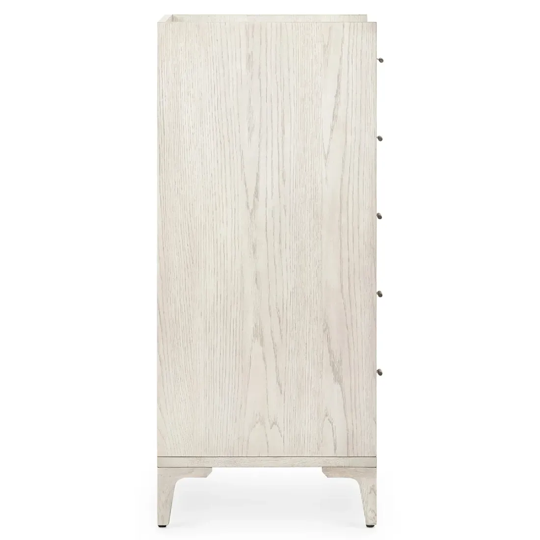 Vienna 5 Drawer Tall Chest Dresser - Beige, Oak