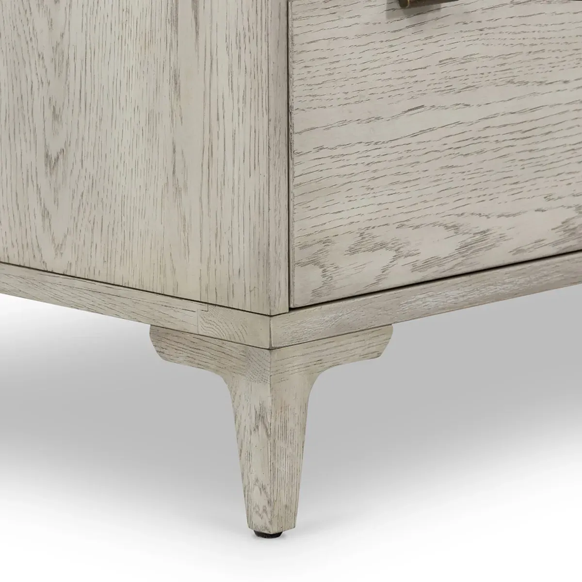 Vienna 6 Drawer Double Dresser - Beige, Oak