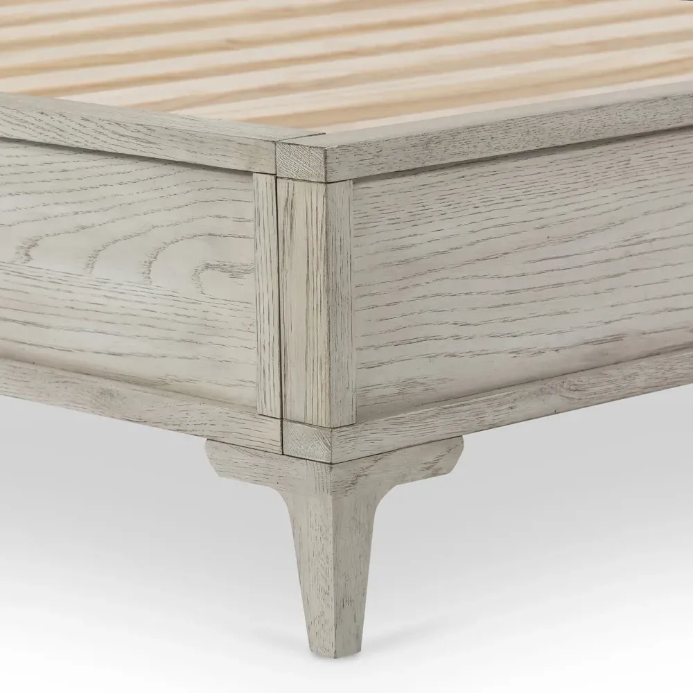 Vienna Queen Size Bed Frame - Brown, Oak