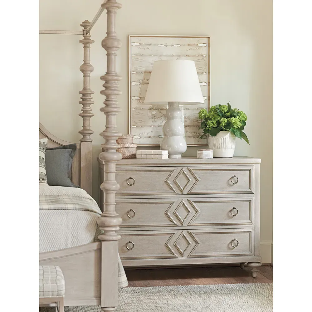 Viewpoint French 3 Drawer Dresser - Brown, Hickory Wood