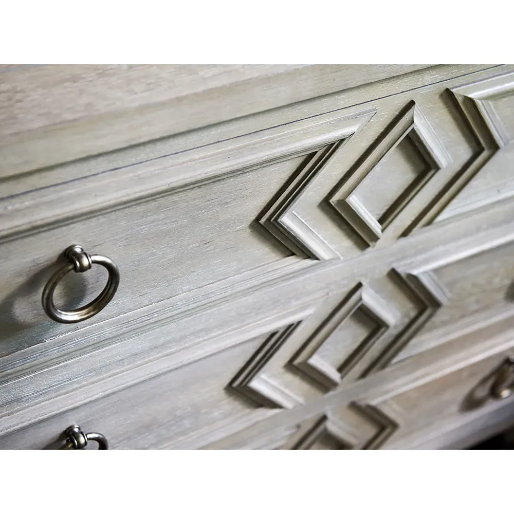 Viewpoint French 3 Drawer Dresser - Brown, Hickory Wood