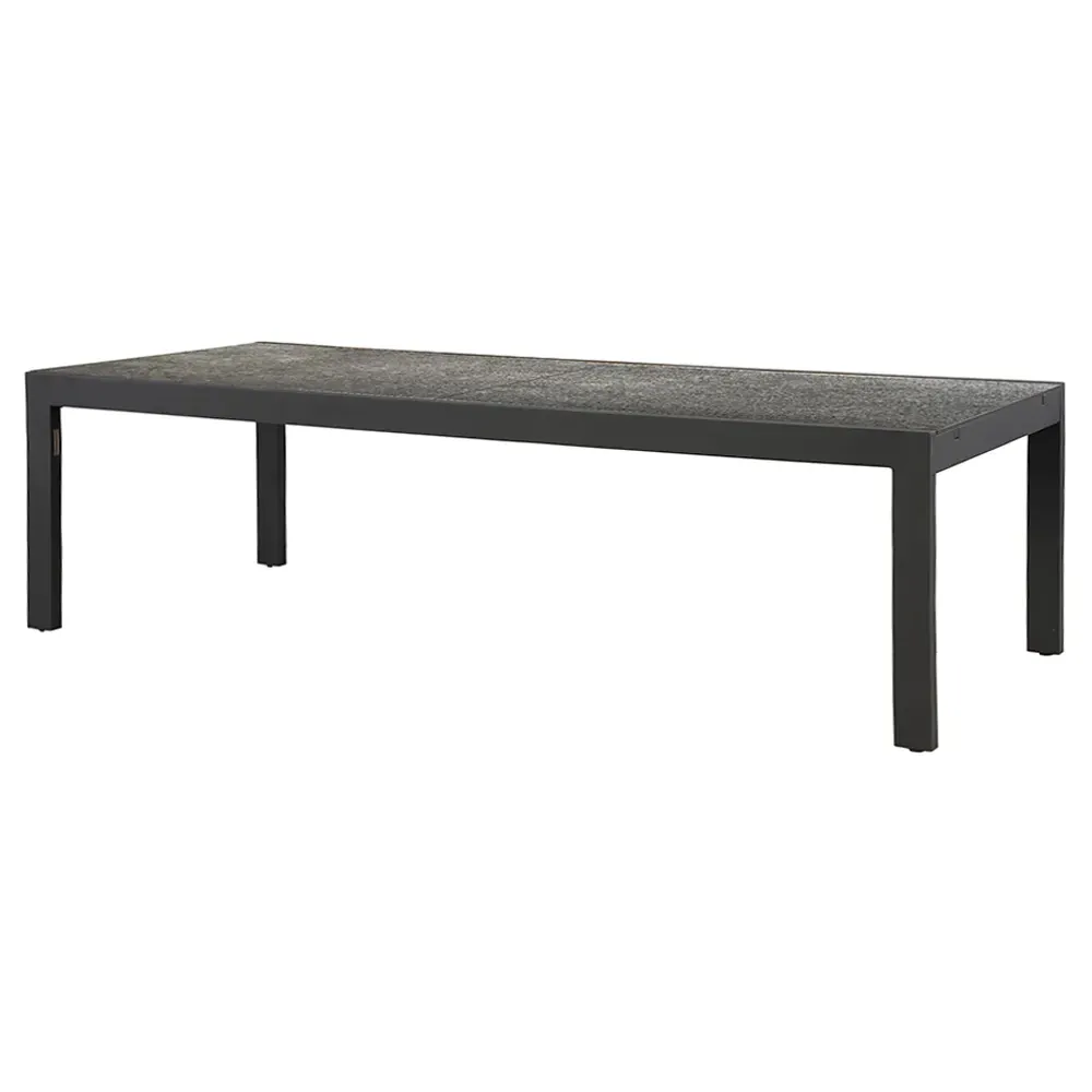 Vill Extendable Outdoor Dining Table - Grey, Stone image