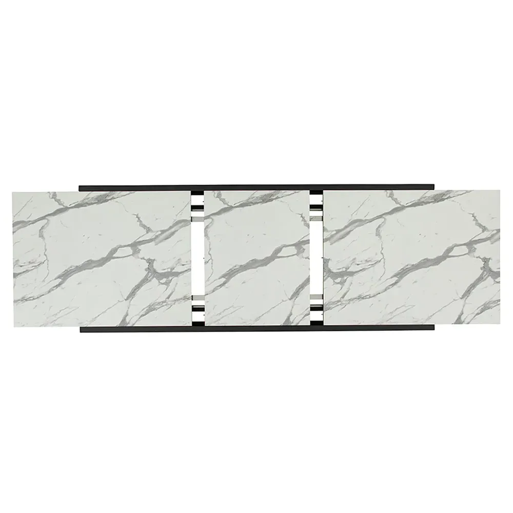 Vill Extendable Outdoor Dining Table - White, Stone