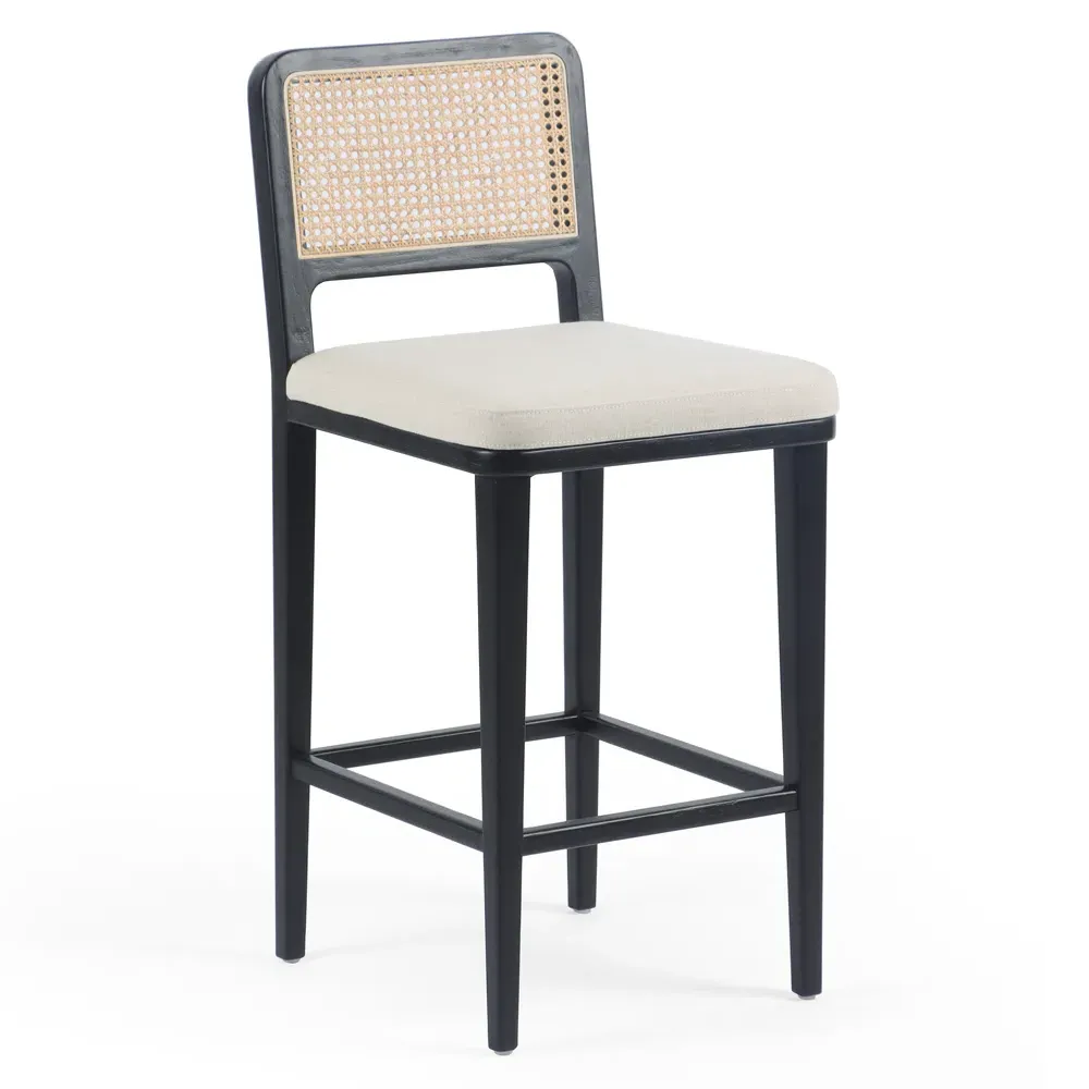 Vin Counter Stool - Black, Beech Wood