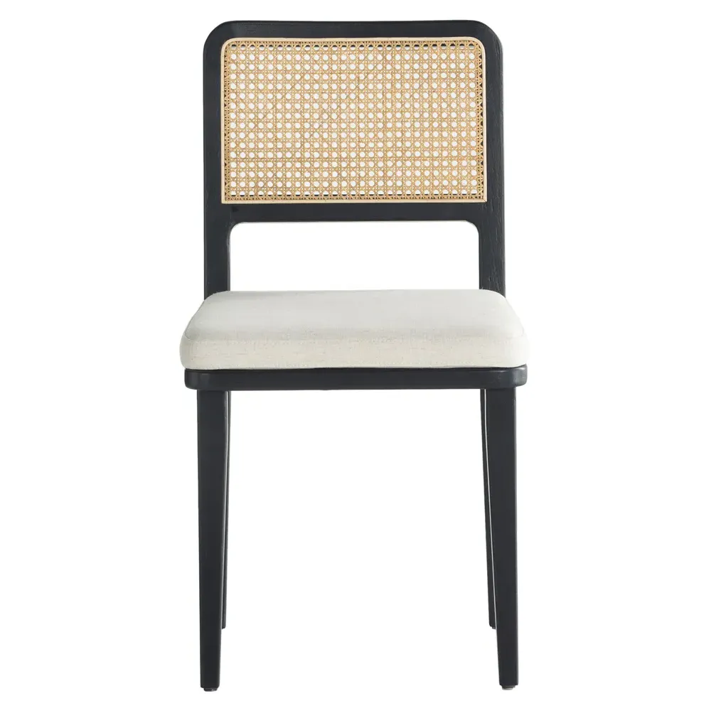 Vin Upholstered Dining Chair - Black, Beech Wood image
