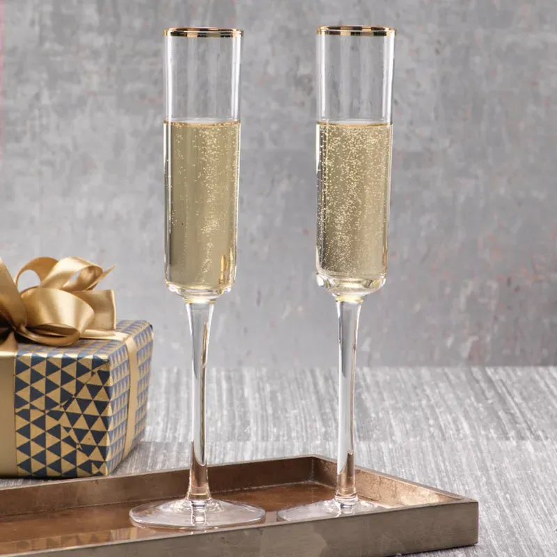 Vince Champagne Flutes Set of 6 - Clear, Glass