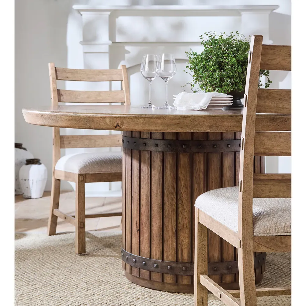 Vince Ladderback Dining Chair - Brown, Wood