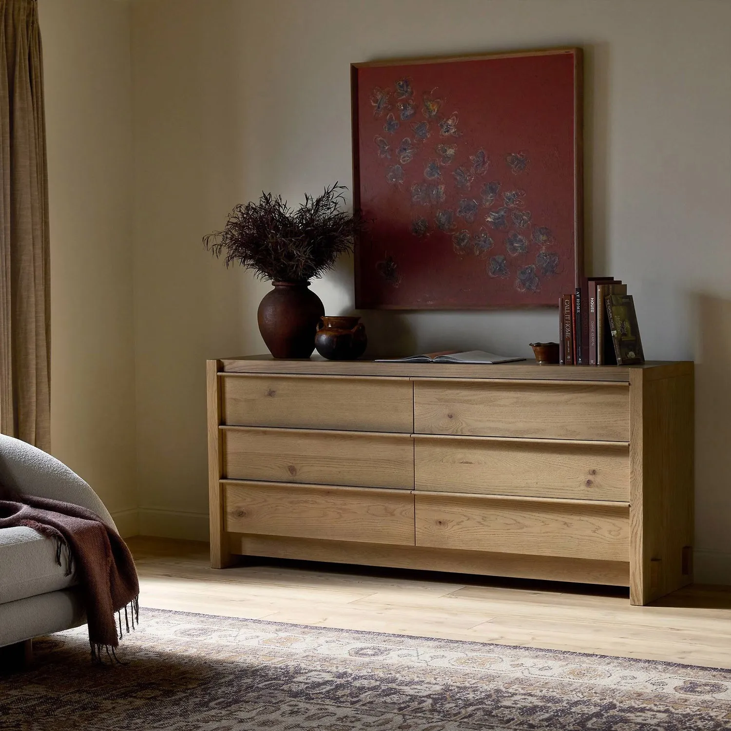 Vincent Double Dresser - Brown, Oak