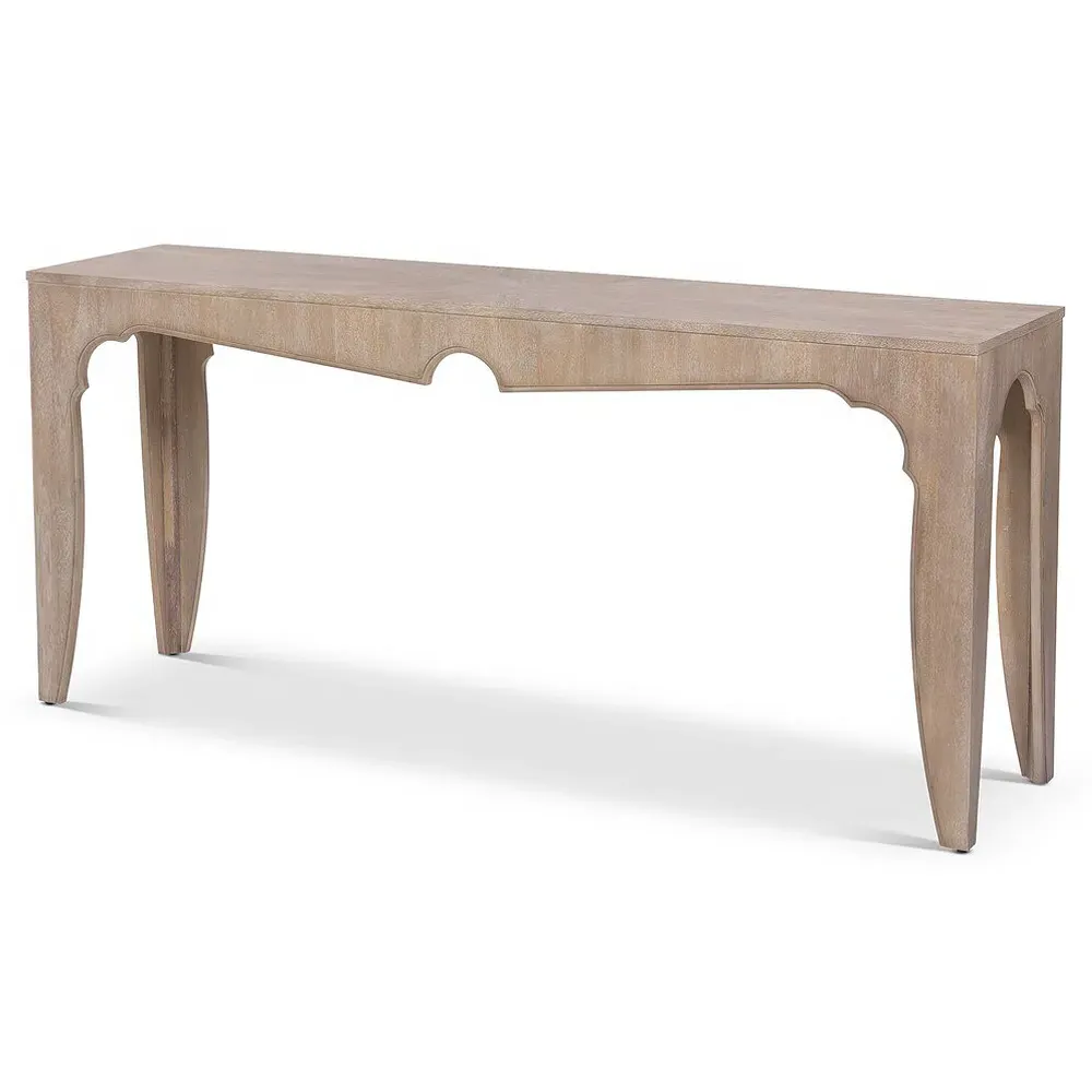 Vincent Rectangular Console Table - Driftwood Brown, Acacia