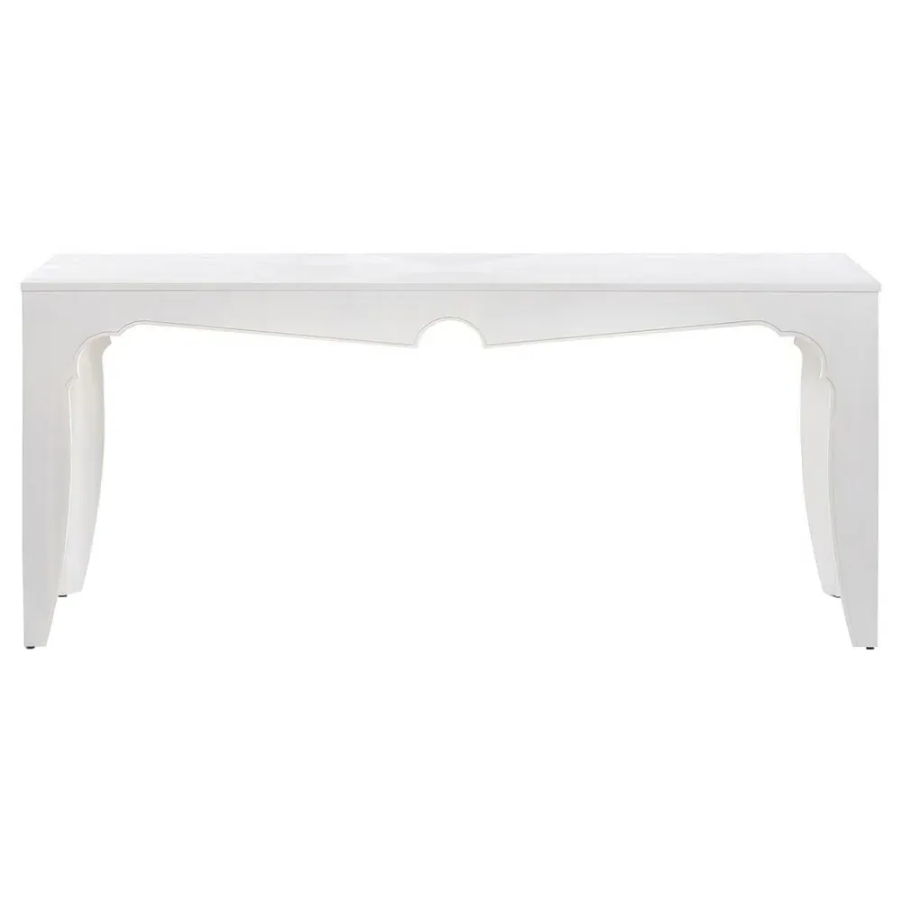 Vincent Rectangular Console Table - Whitewash, Acacia Wood image