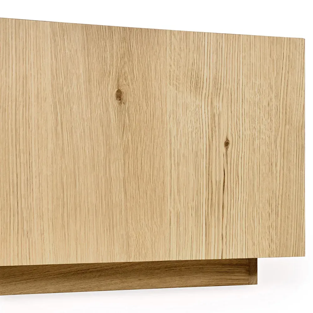 Vincent Square Block Coffee Table - Natural Brown, Oak