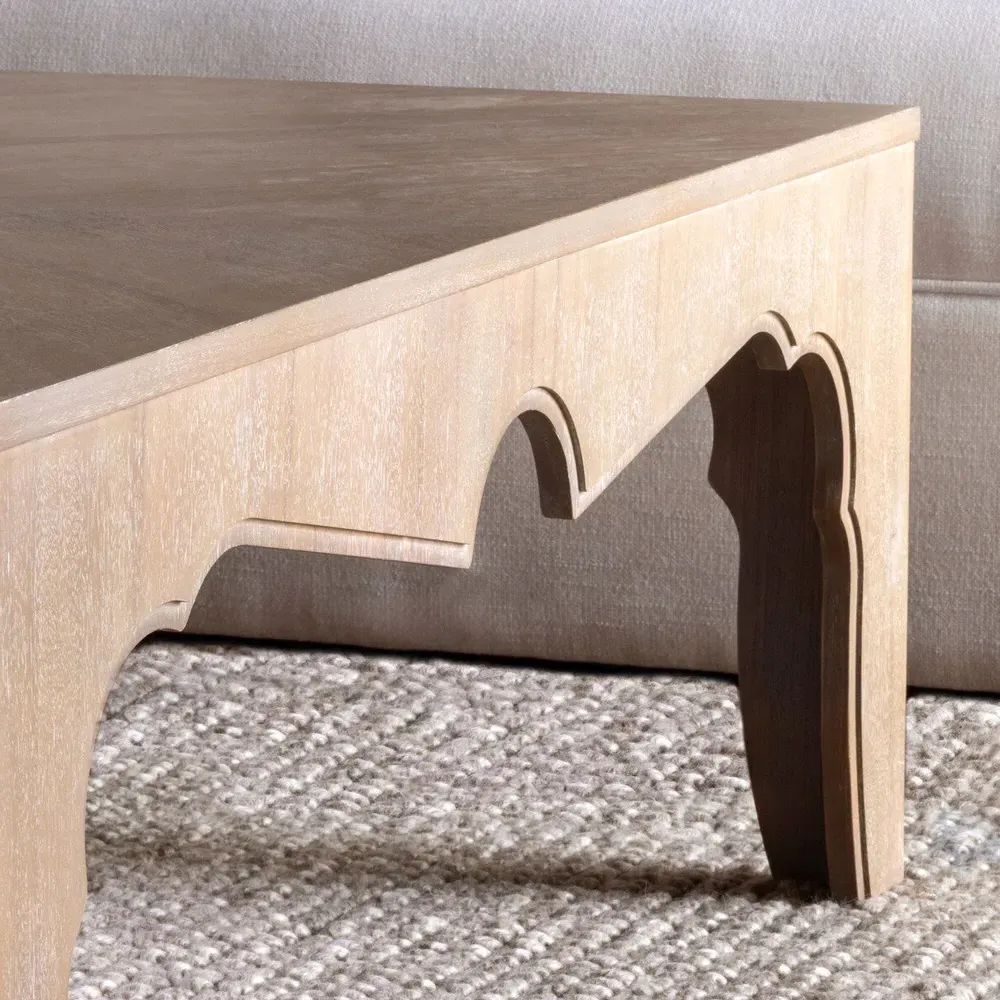 Vincent Square Coffee Table - Driftwood, Acacia Wood
