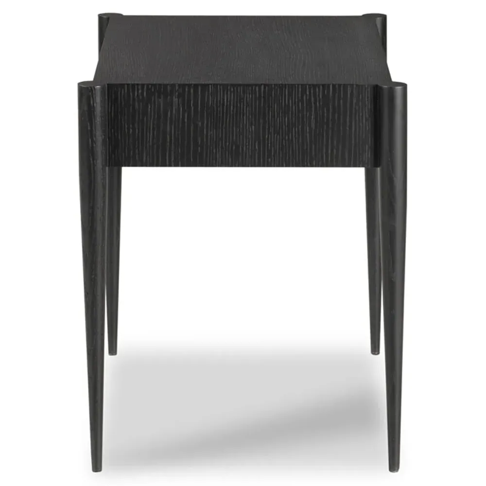 Vinings Rectangular Side Table - Black, Oak