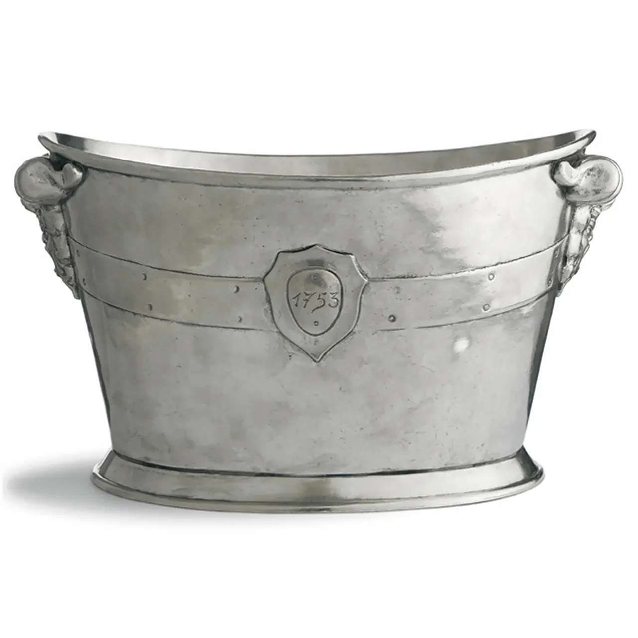 Vintage French Ice Bucket - Silver, Pewter