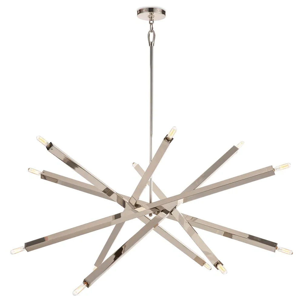 Viper Adjustable Chandelier - Polished Nickel, Steel