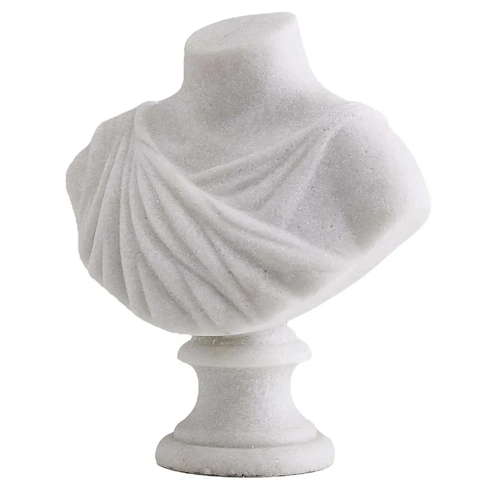 Virtue Bust Sculpture - White, Ricestone
