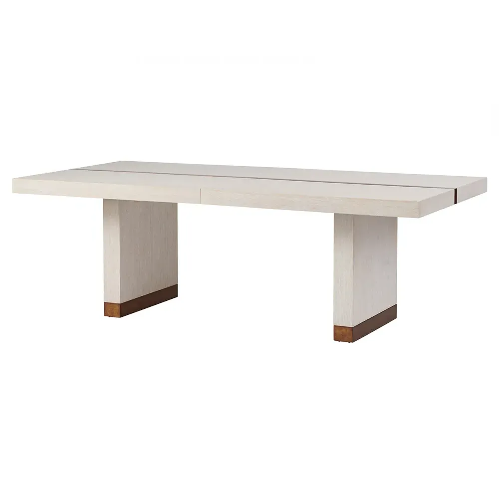 Vista Extendable Dining Table - White, Oak image