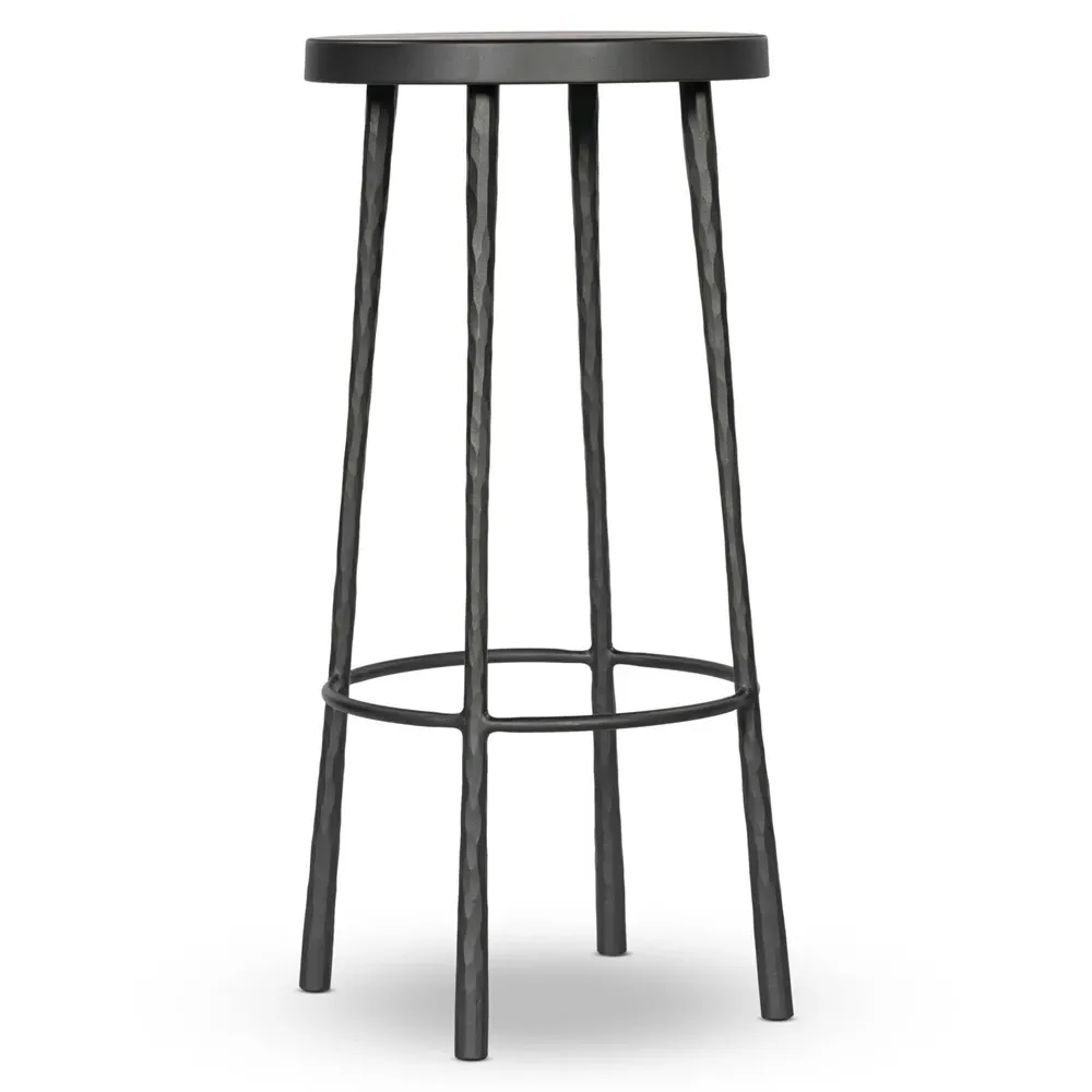 Vito Bar Stool - Gunmetal, Iron