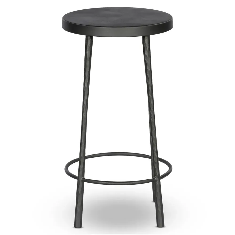 Vito Counter Stool - Gunmetal, Iron