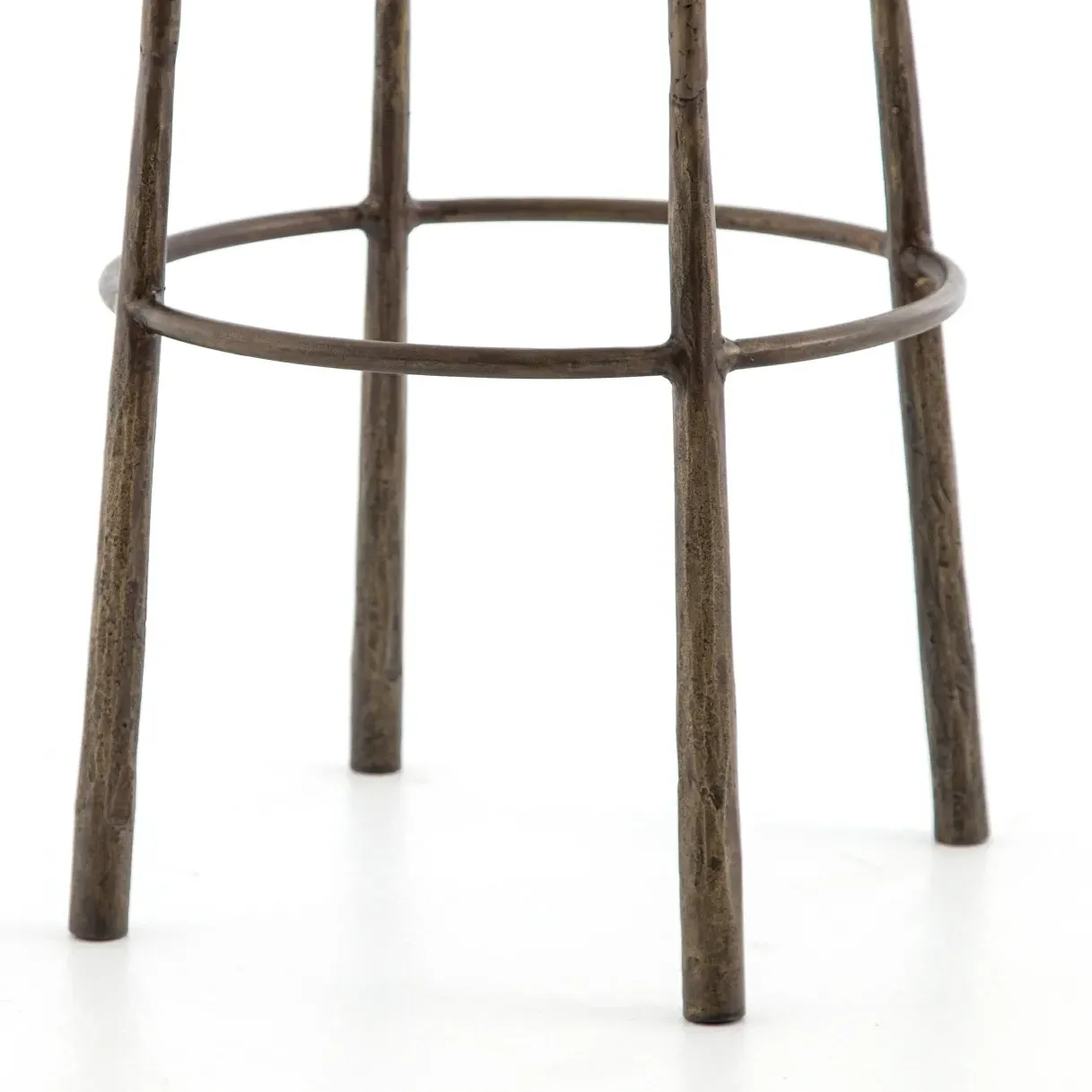 Vito Round Bar Stool - Brass, Iron