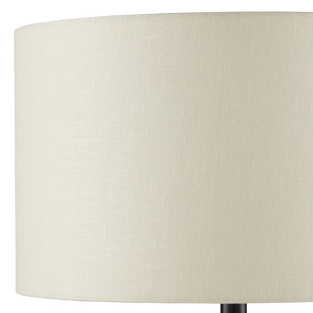 Vivian Round Table Lamp - Beige, Concrete