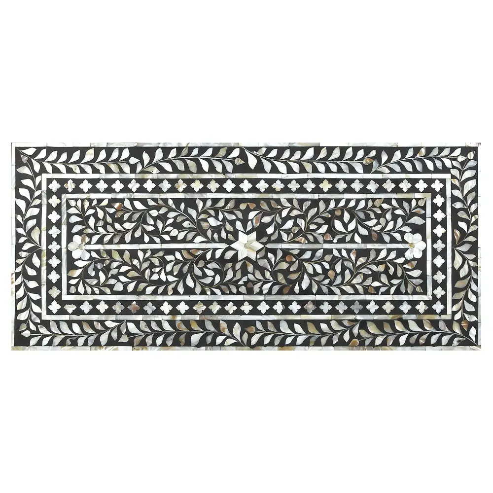 Vivianna Dresser with Mother of Pearl - Black, Mango Wood