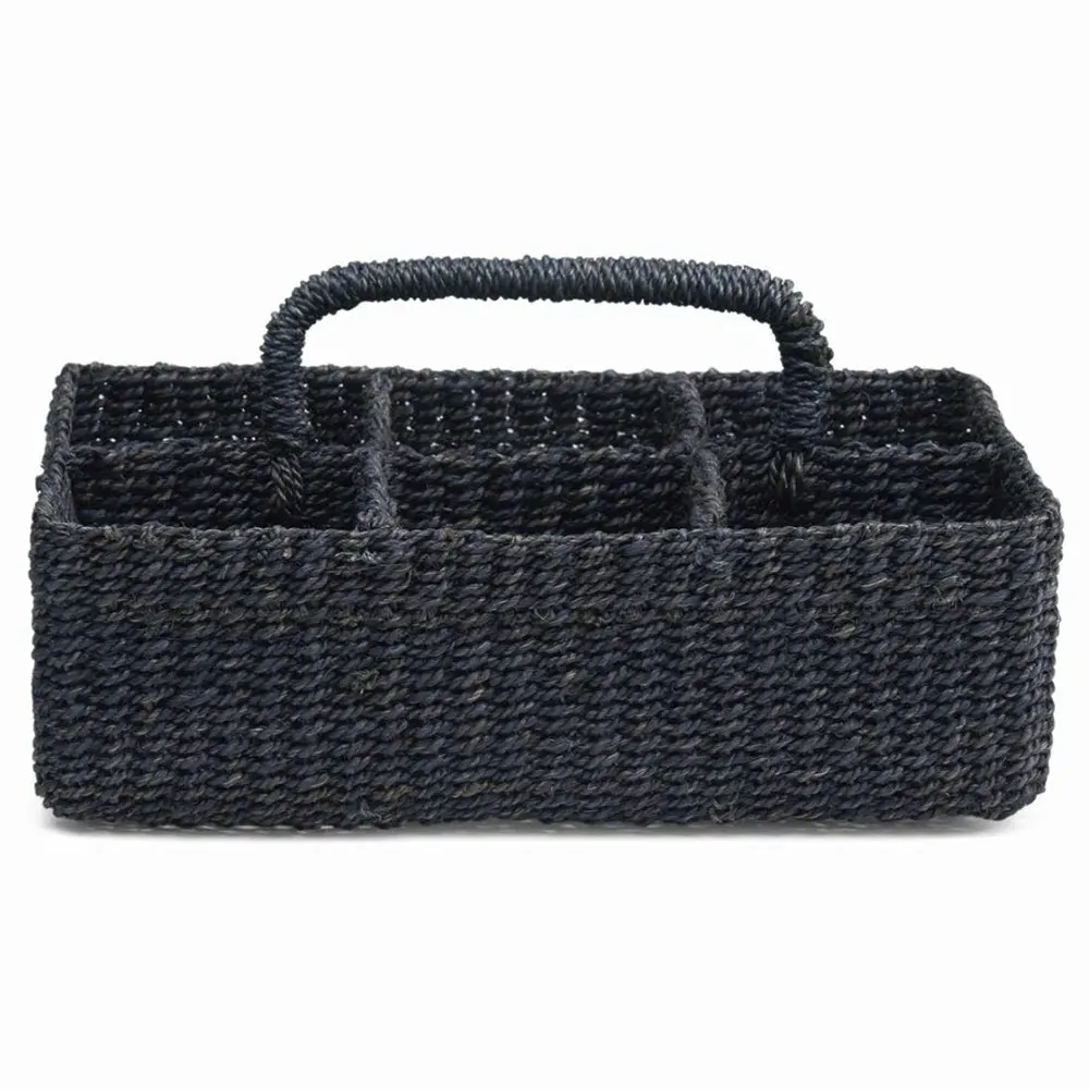 Voru Glassware Storage - Navy, Abaca
