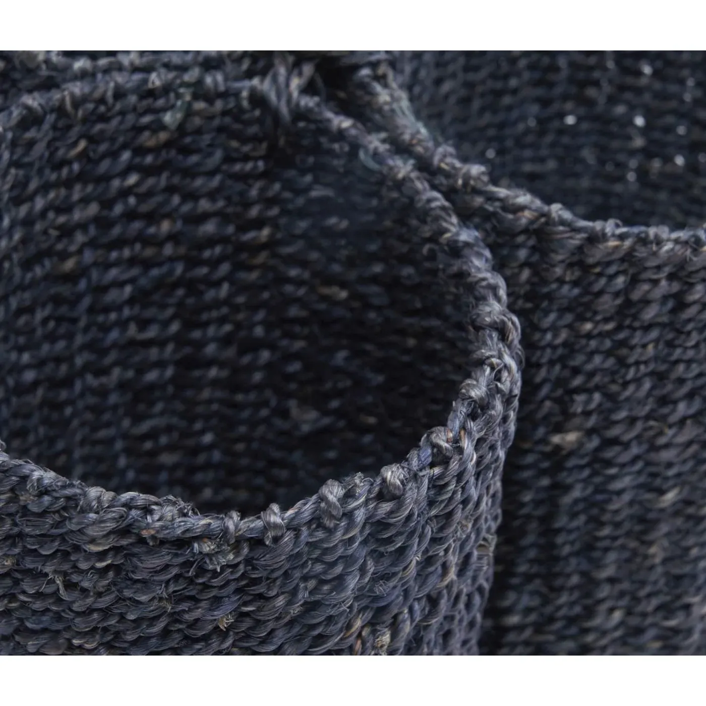 Voru Wine Bottle Holder - Navy, Abaca