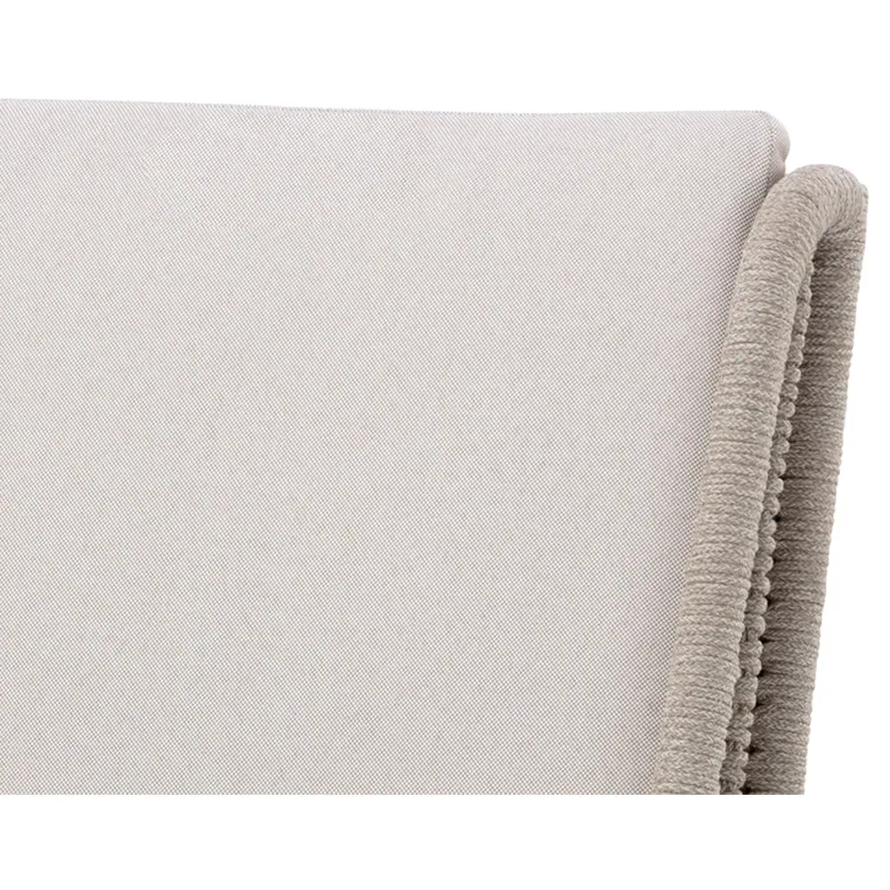 Wagner Woven Outdoor Dining Chair - Cream, Teak