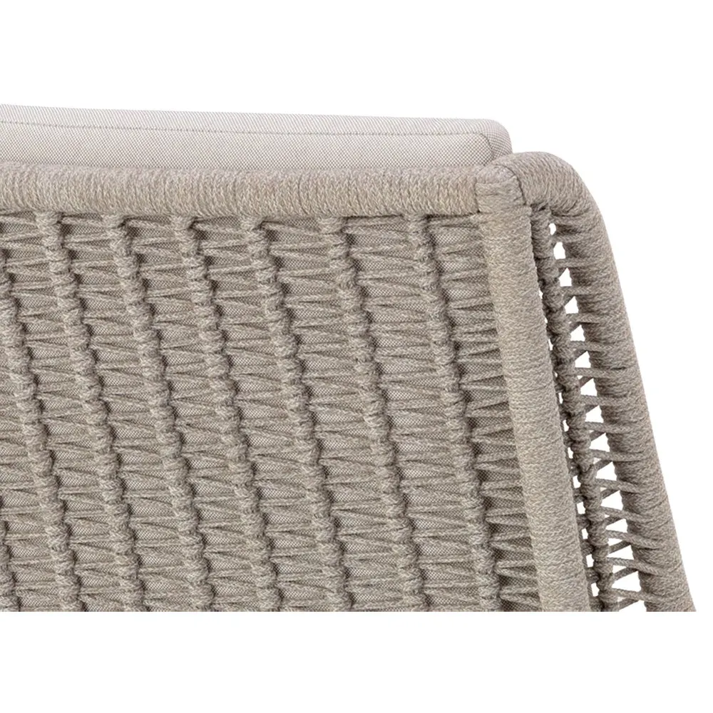 Wagner Woven Outdoor Dining Chair - Cream, Teak