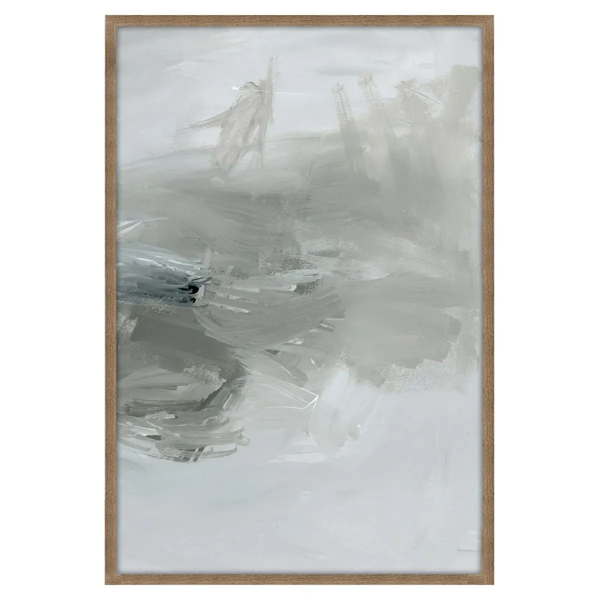 Walker 13-1 Framed Painting - Grey, Wood image