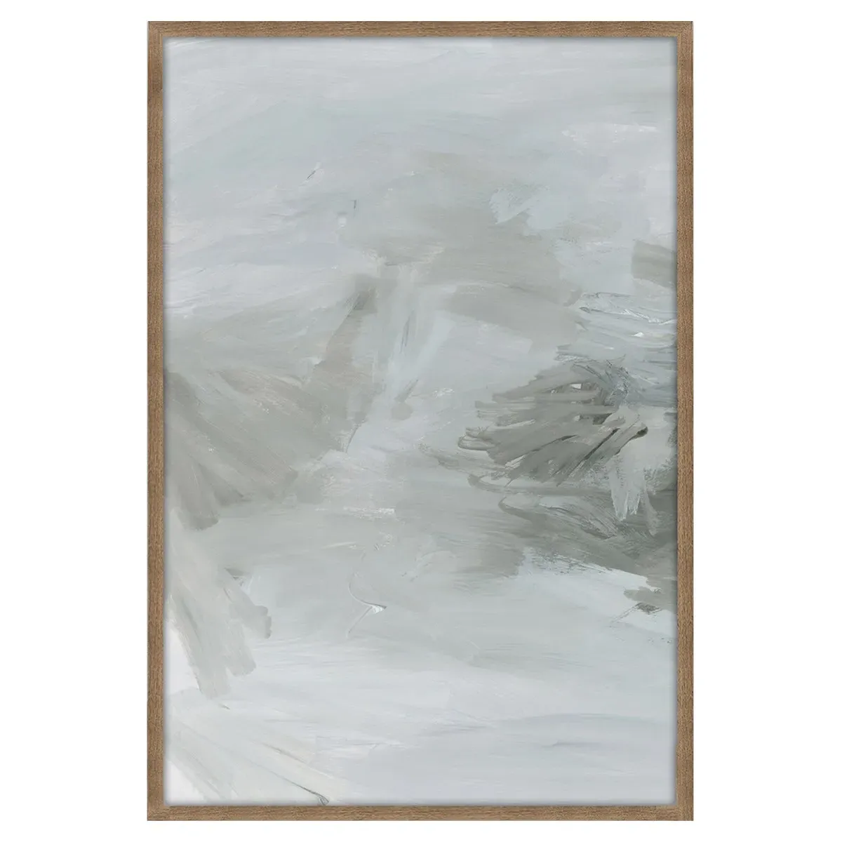 Walker 13-2 Framed Painting - Grey, Wood