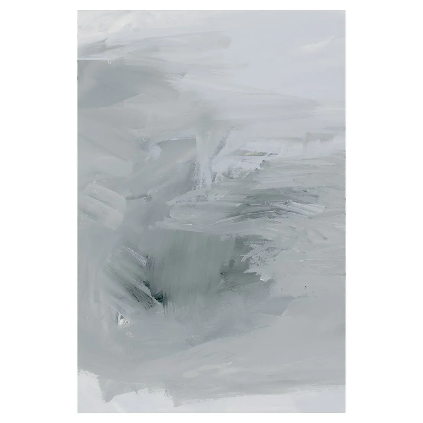 Walker 14-2 Framed Painting - Grey, Wood